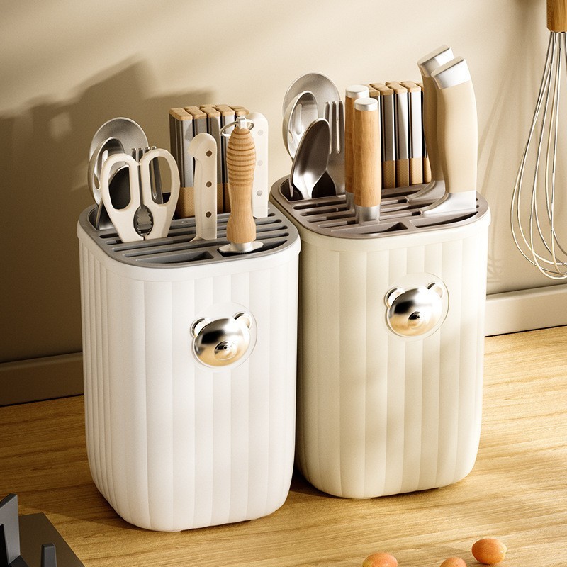 Kitchen Multifunctional Knife Rack Kitchen Countertop Knife Tableware ...