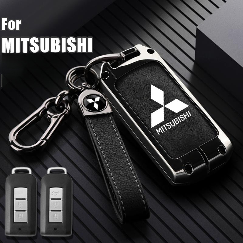 Leather Car Key Case Full Cover Protection Shell Bag for Mitsubishi Asx ...