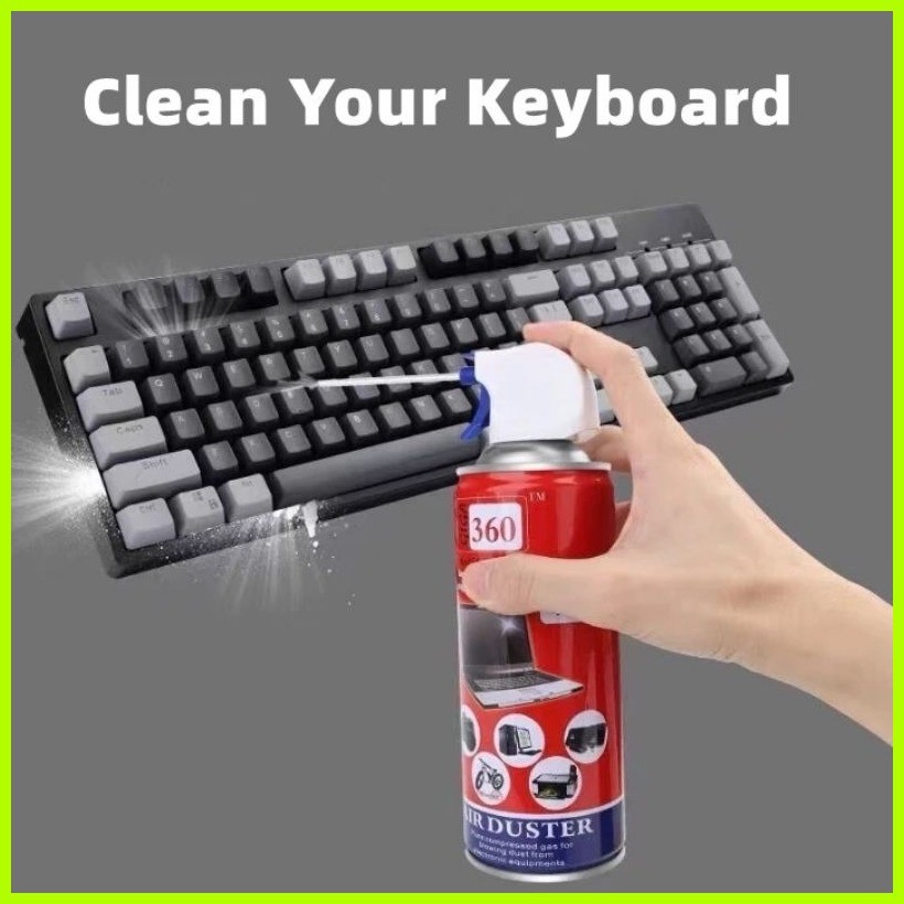 Air Duster 450ml Compressed Air Can for PC Laptop Keyboard cleaner ...