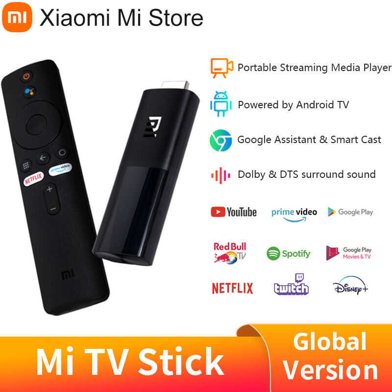 Version Global Xiaomi TV Stick 2K/4K HDR Android TV 9.0 Wifi Assistant ...