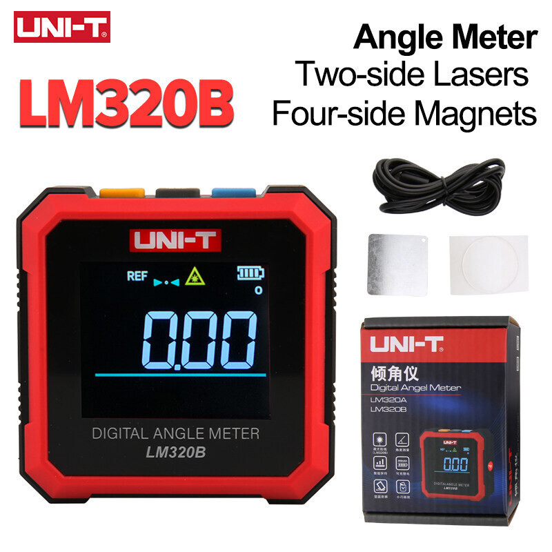 UNI-T LM320A LM320B Electronic Meter Digital Protractor Magnetic ...