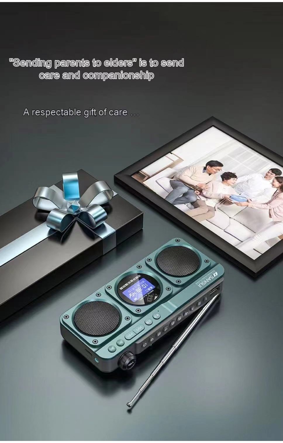 SANSUI F28 Portable FM Radio MP3 Walkman Outdoor Card Wireless ...
