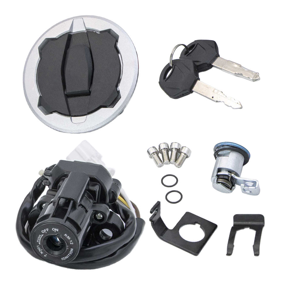 Chrome Metal Gas Tank Cap With Key Lock Set For Yamaha V Star 650 & 1100 Classic Custom