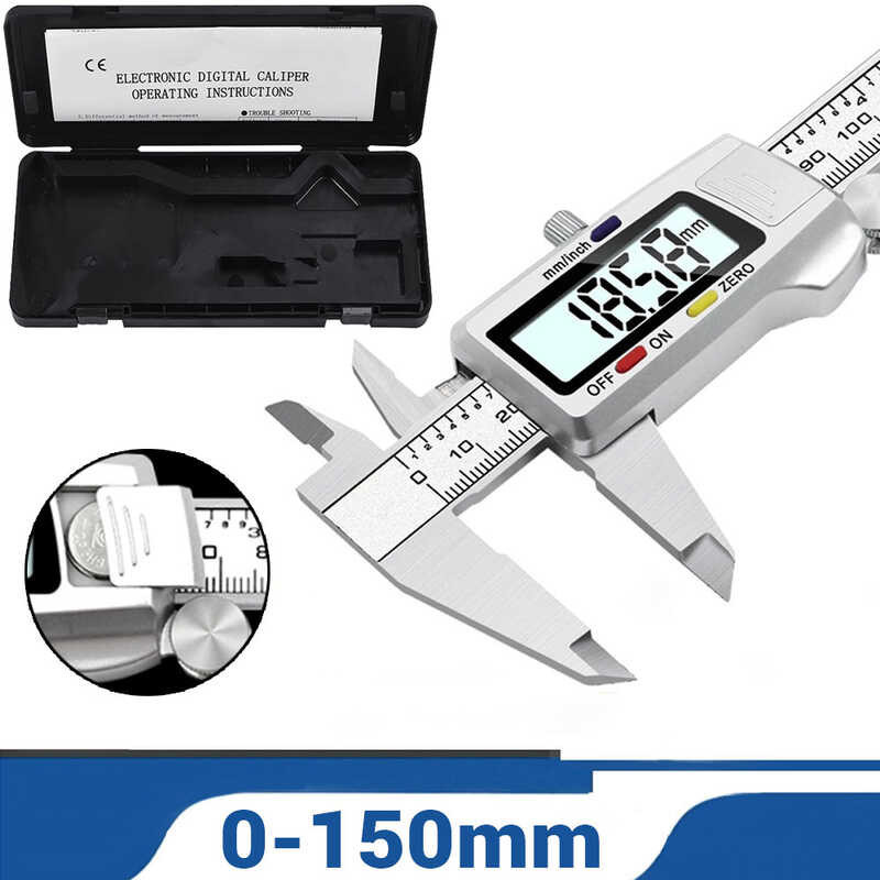 150Mm Calipers Stainless Steel Electronic Digital Vernier Caliper Metal ...