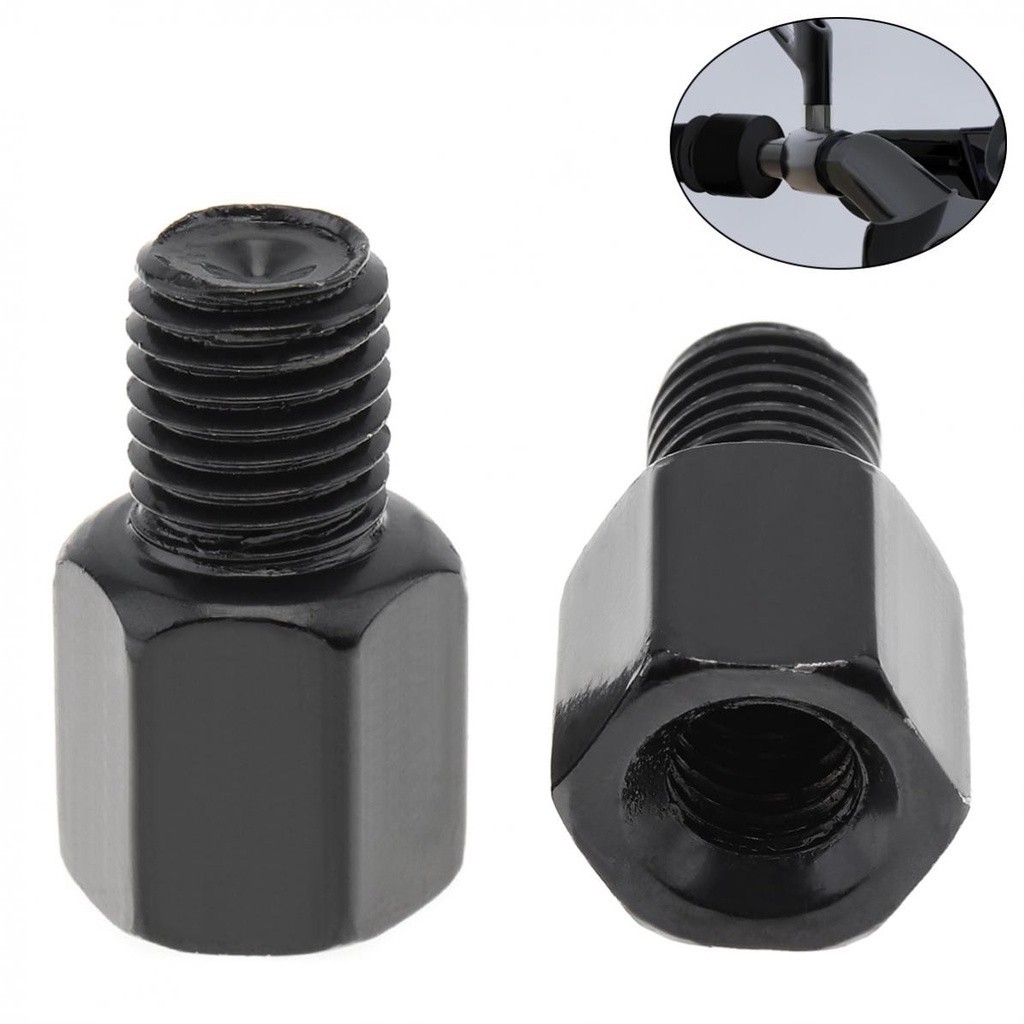 8mm to 10mm Clockwise Motorcycle Rearview Mirror Screw Thread Adapter ...
