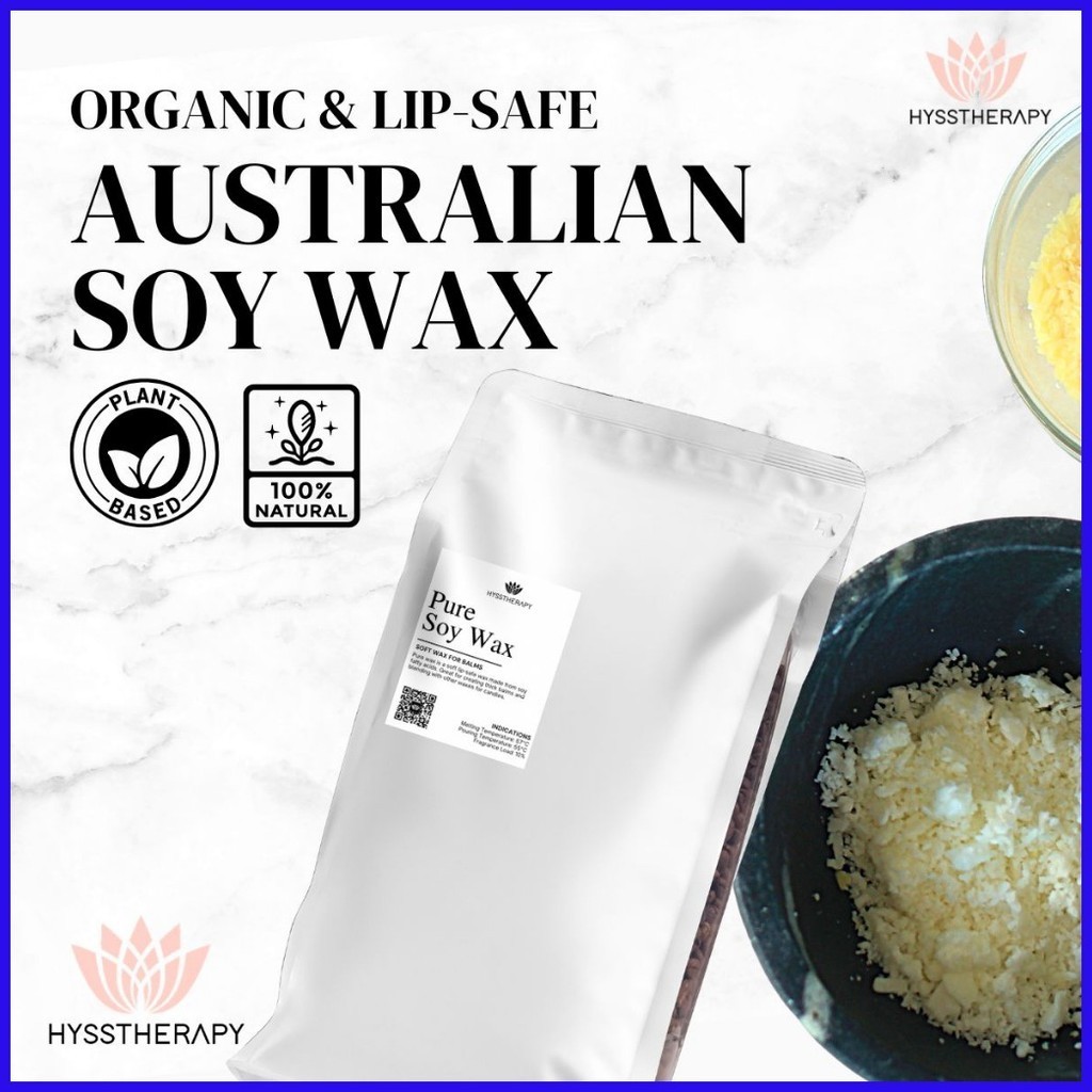 1KG Pure Soy Wax Premium Australian Organice LipSafe Natural Ingredients for Balms Shopee