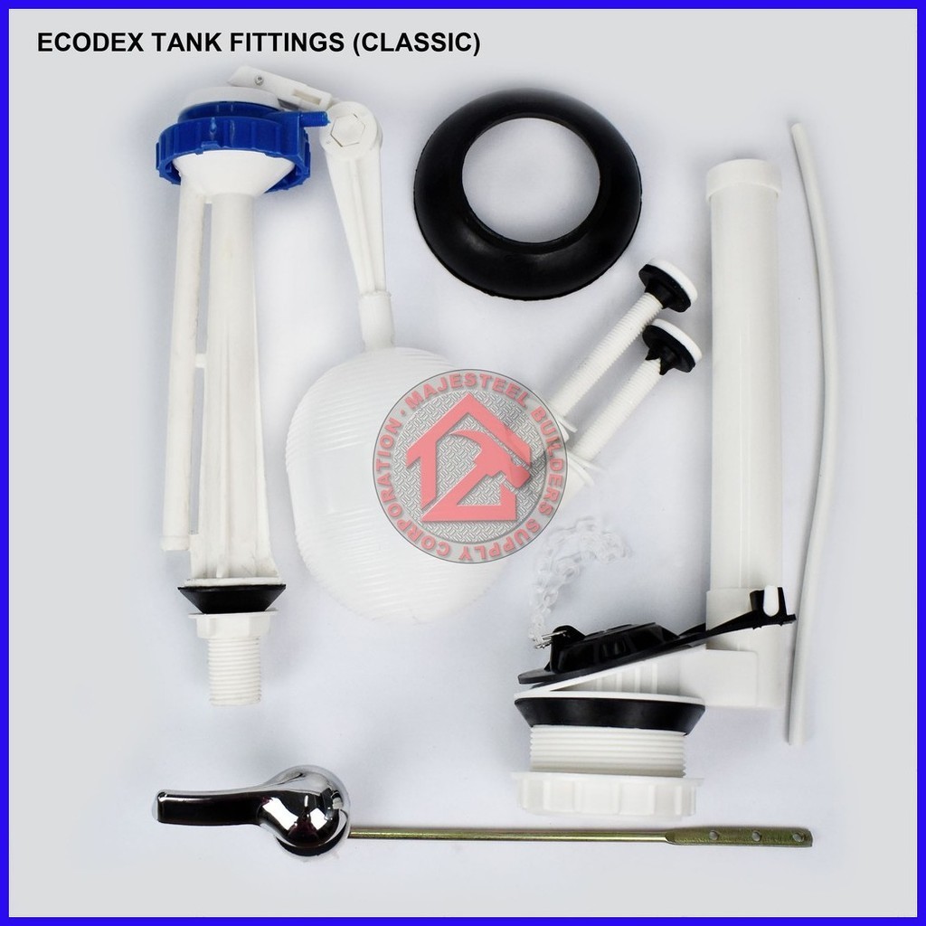 Ecodex Repair Kit Water Tank Fittings for Toilet Flush Universal Toilet