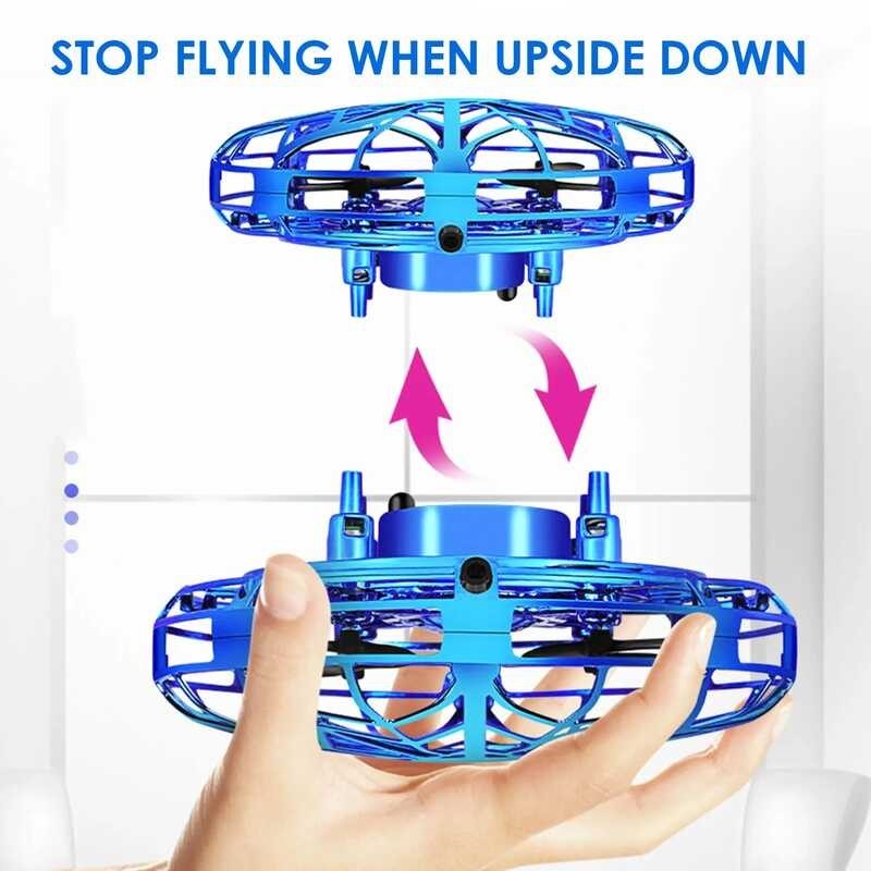 Mini Drone Boomerang UFO Hand Operated RC Helicopter Quadrocopter Dron