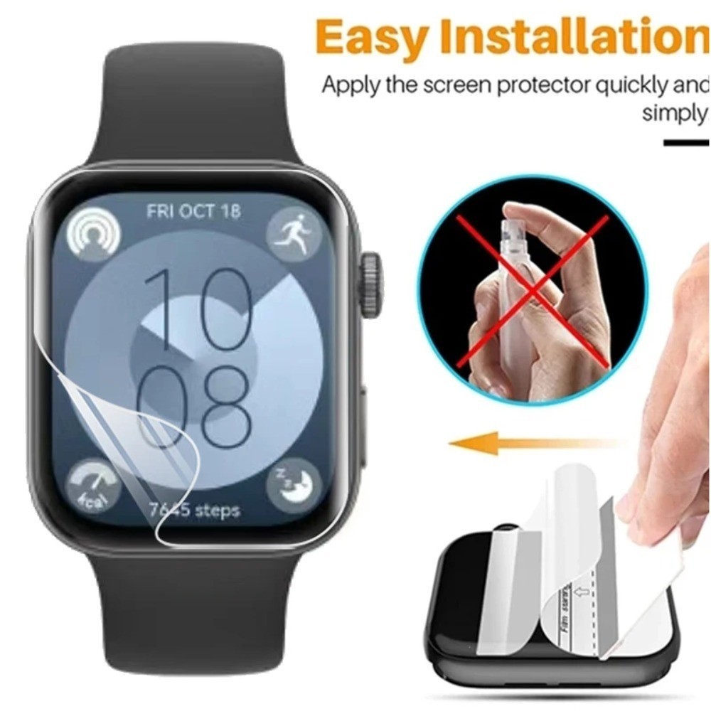 Hydrogel Films for Huawei Watch GT/4/GT3/GT2/Fit 3 2 Smart Watch Screen ...