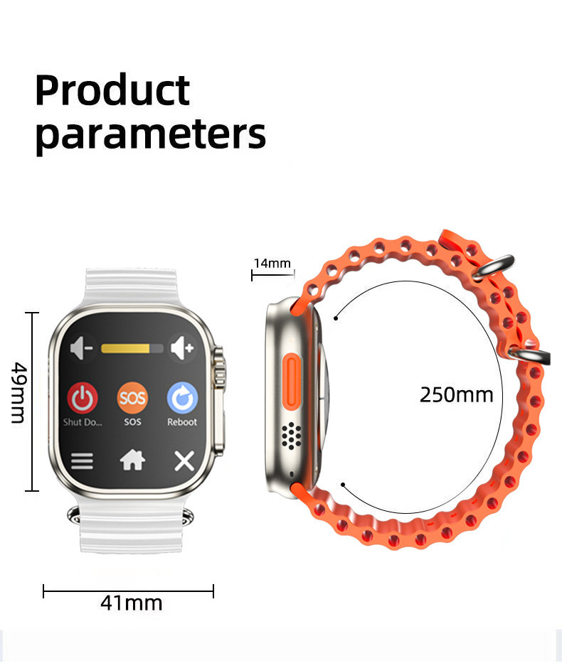 4G Android Smart Watch SIM Card WiFi C90 Ultra With Google App download ...