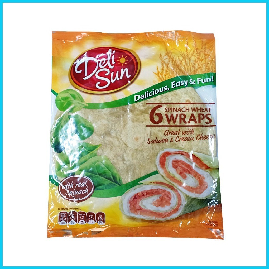 Deli Sun Wrapper, Tortilla Whole Wheat / Spinach Wheat / Plain Flour ...