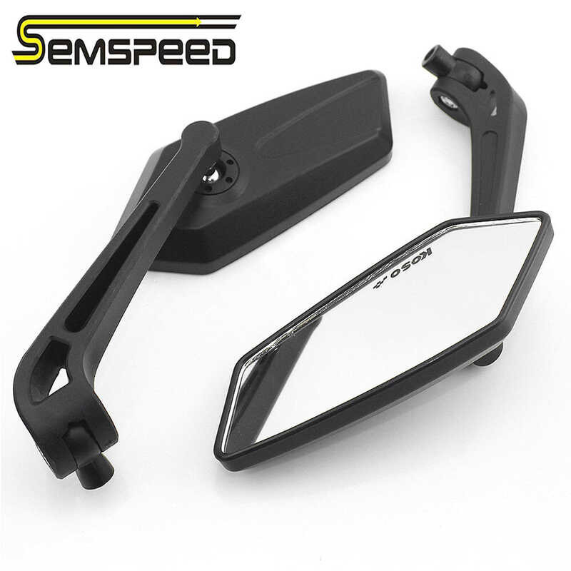 Motorpart-usa 7/8” Handlebar End Rear View Mirrors – Shield Shape, For Honda CBR600RR CBR1000RR & More