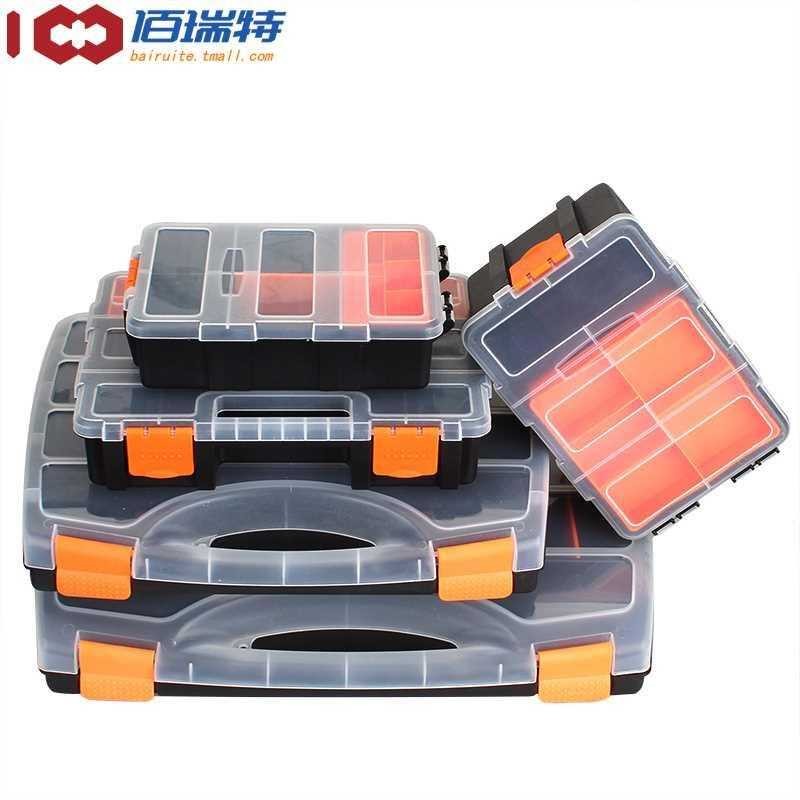 Plastic portable tool toolbox parts screw storage electronic component ...