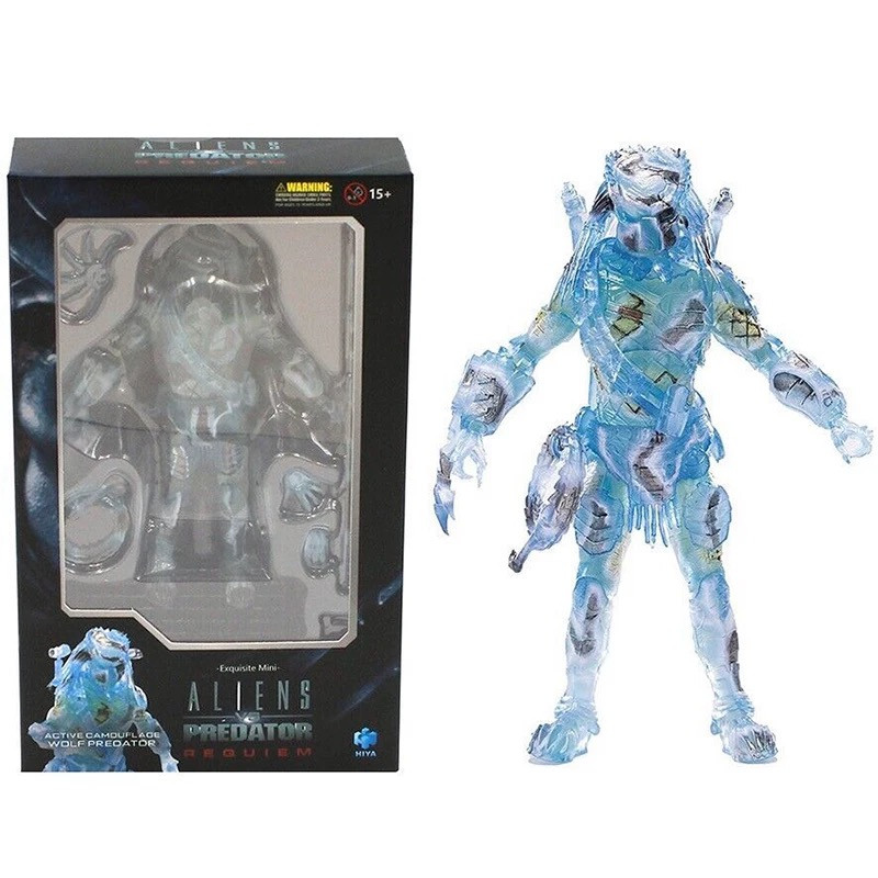 HIYA 1/18 Alien Vs. Predator 2 Translucent Wolf Predator | Shopee ...