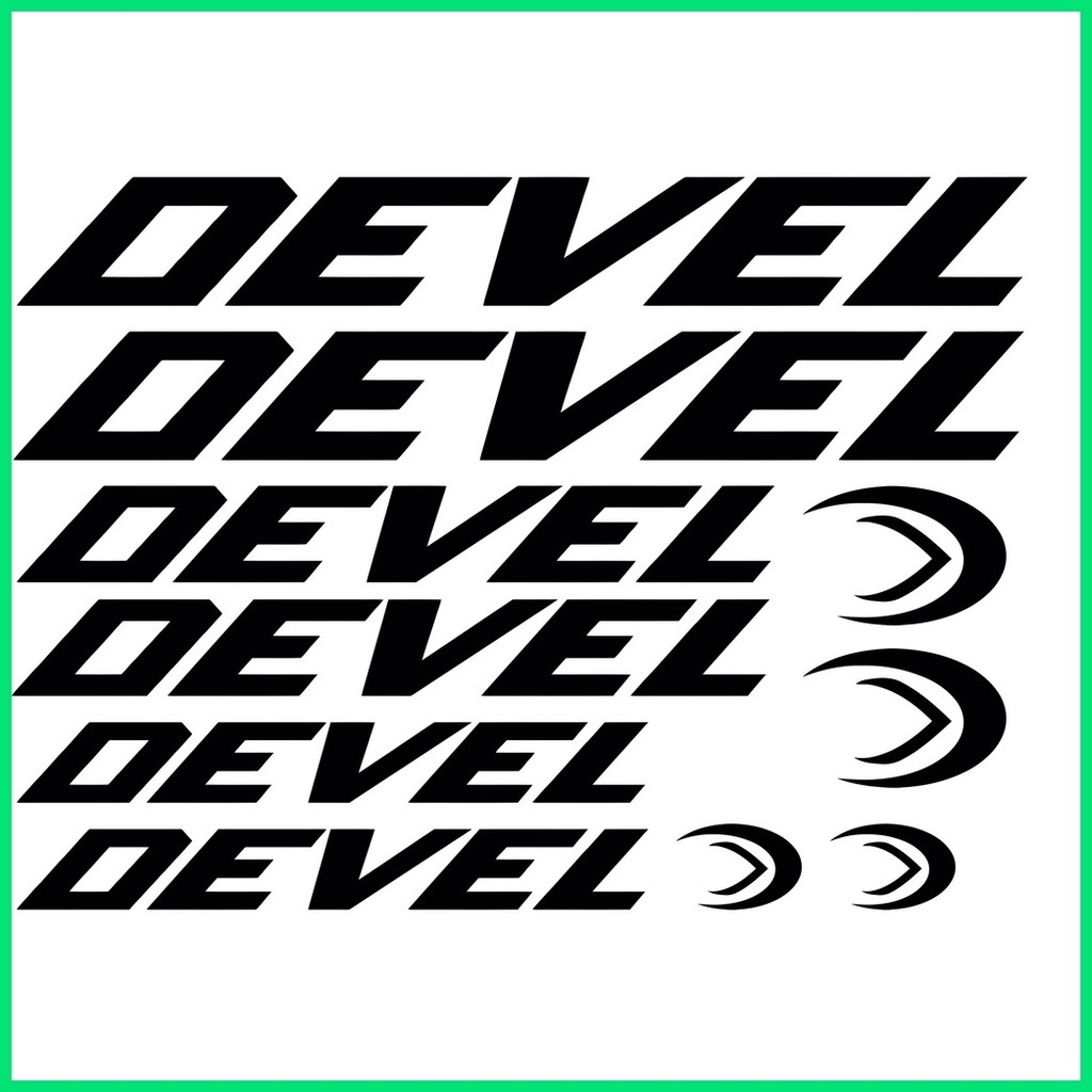 DEVEL Sticker Decal for Mountain Bike and Road Bike (Sticker cut out ...