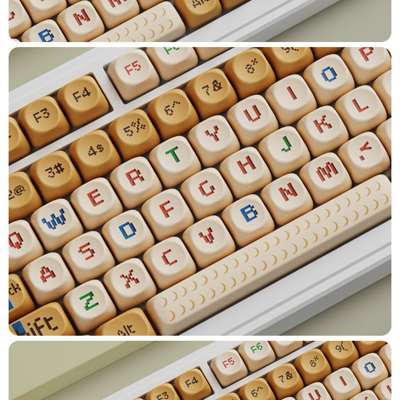Ginger Theme Keycaps Mechanical Keyboard Dye Sublimation PBT Keycaps ...