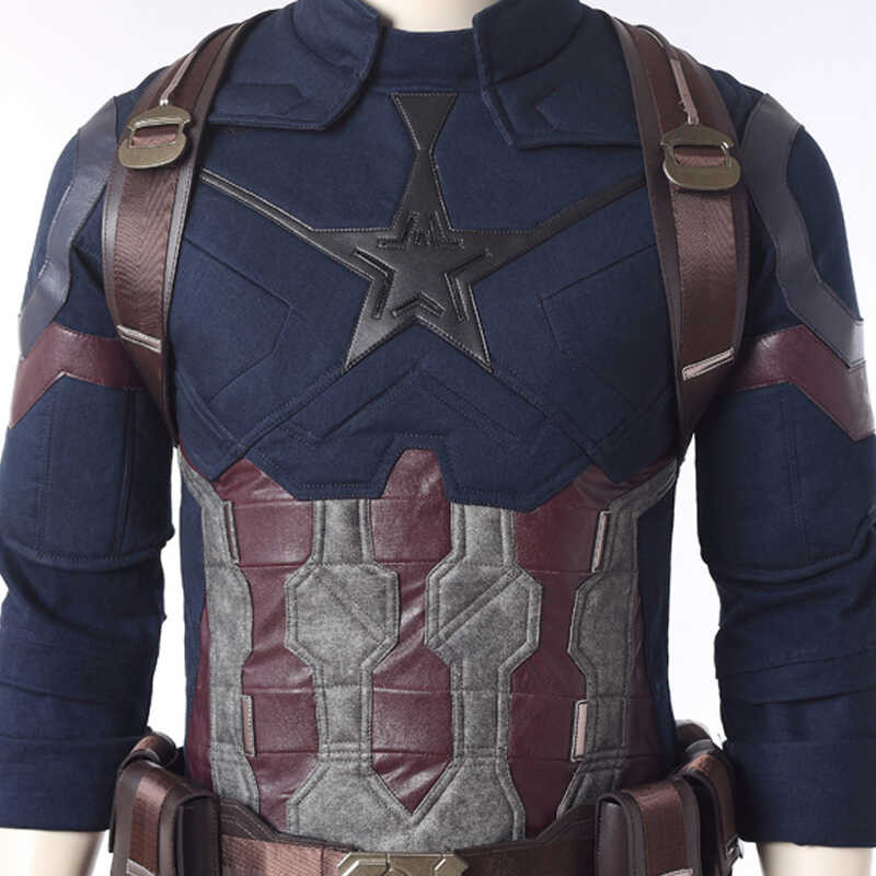 Halloween Costume 〠 Captain Steve Rogers Cosplay Complete Outfit erhero ...