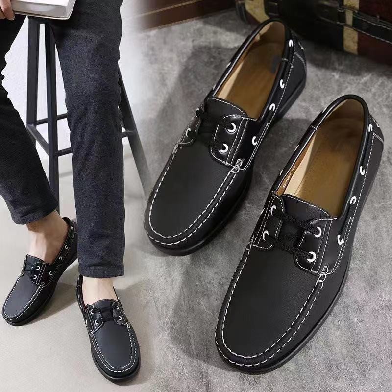 Flamingos Top Sider Low cut Leather Loafers & Boat Shoes For Men WY18