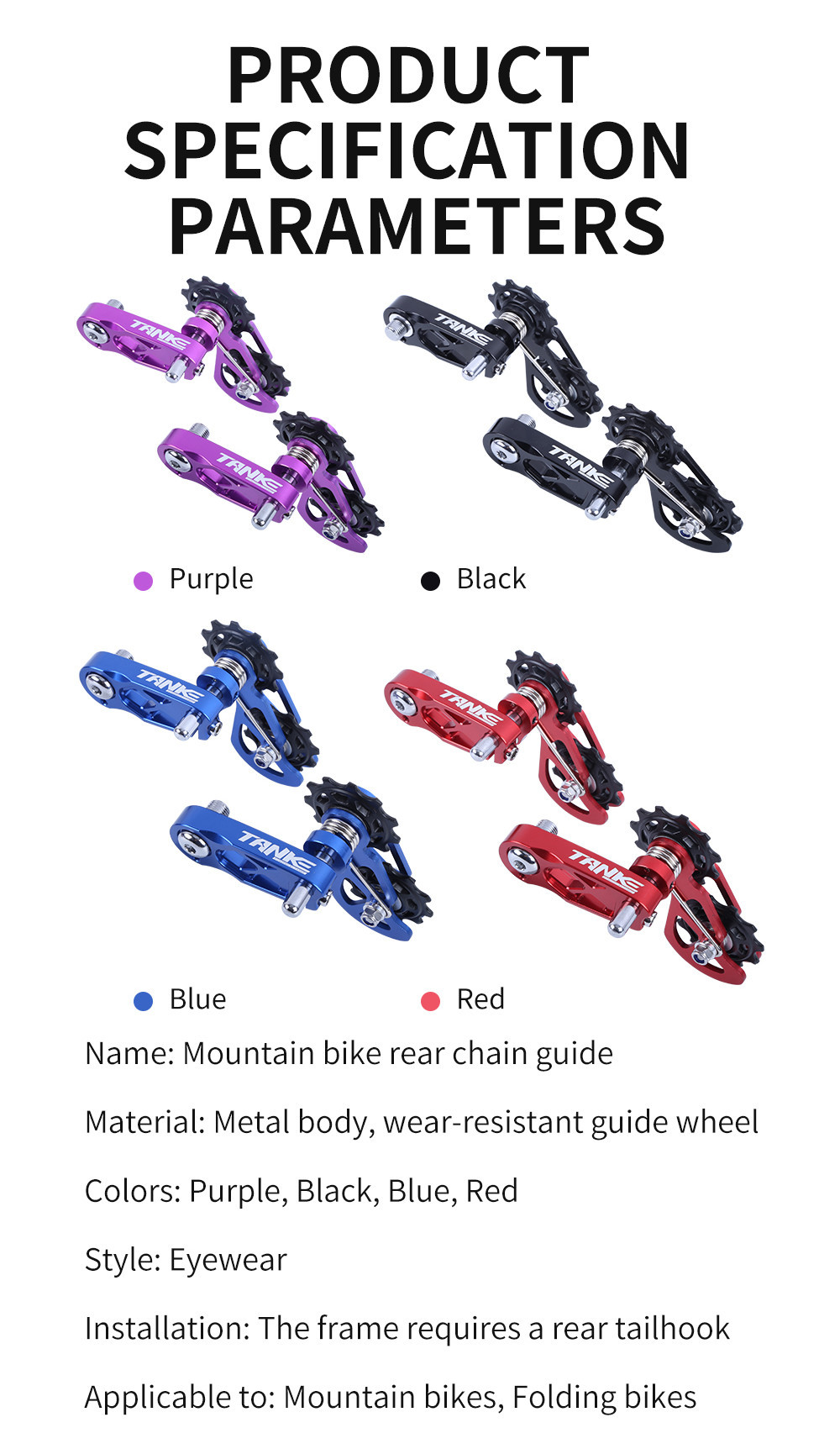 C-Guide Chain Tensioner - Mountain Bike Chain Retainer Bicycle Chain Guide Walkaround.ph  I.163965825