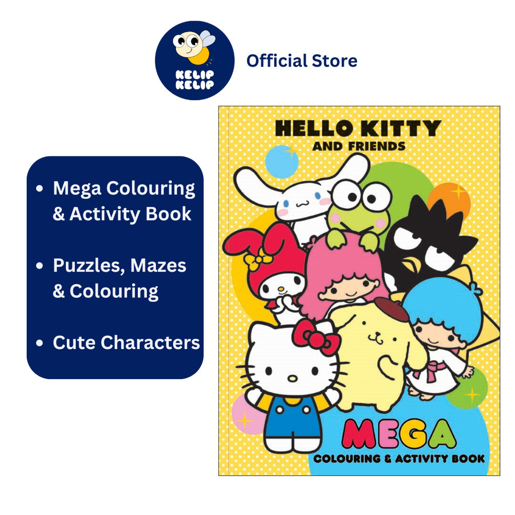 Hello Kitty & Friends Mega Colouring & Activity Book For Kids With ...