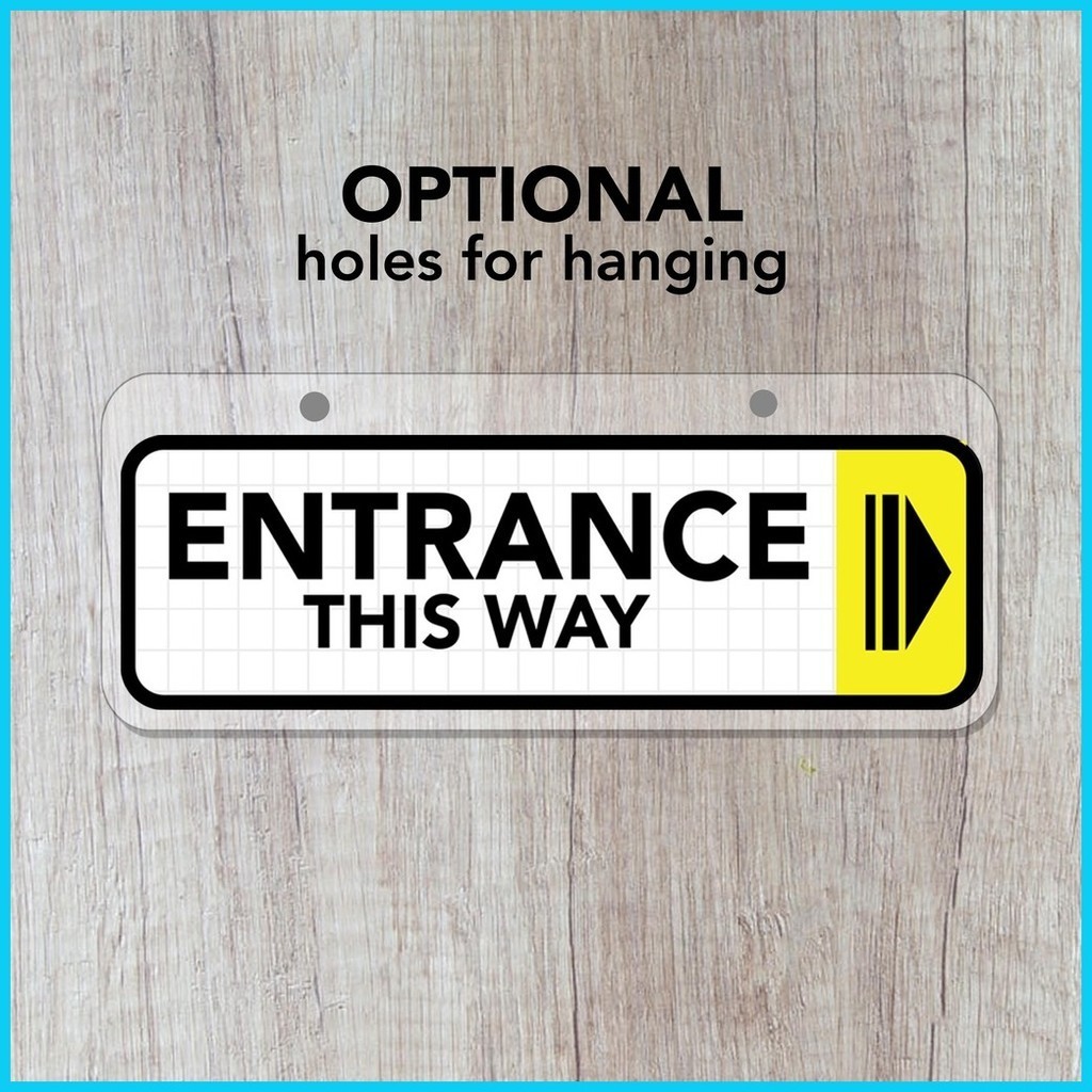 Entrance / Exit / Fire Exit Laminated Signage / Sign Board for Store ...