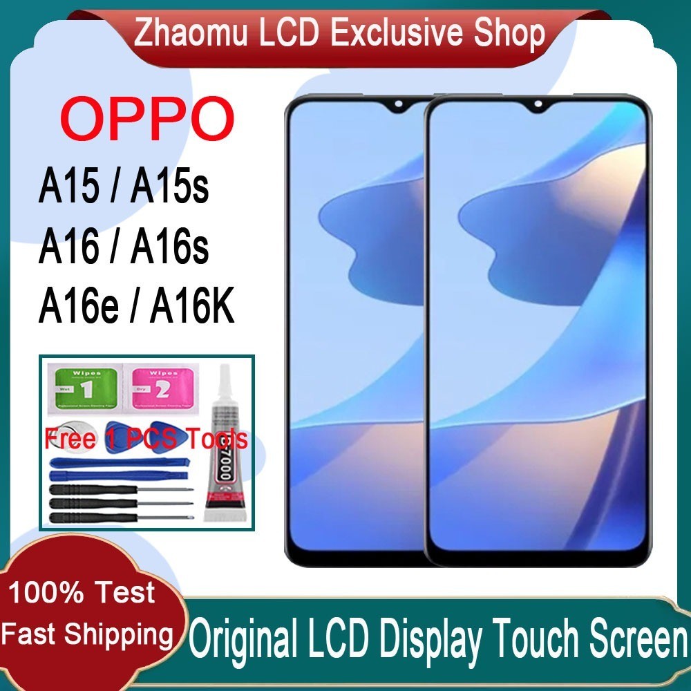 Original Oppo A15 A15s A16 A16s A16e A16k Lcd Display Touch Screen 