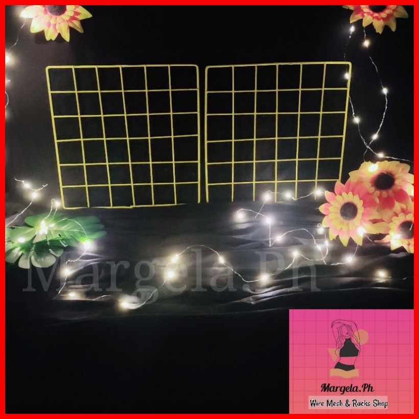 30x30cm] PINK | YELLOW | BLACK | WHITE | ORANGE DIY NORDIC GRID WALL ...