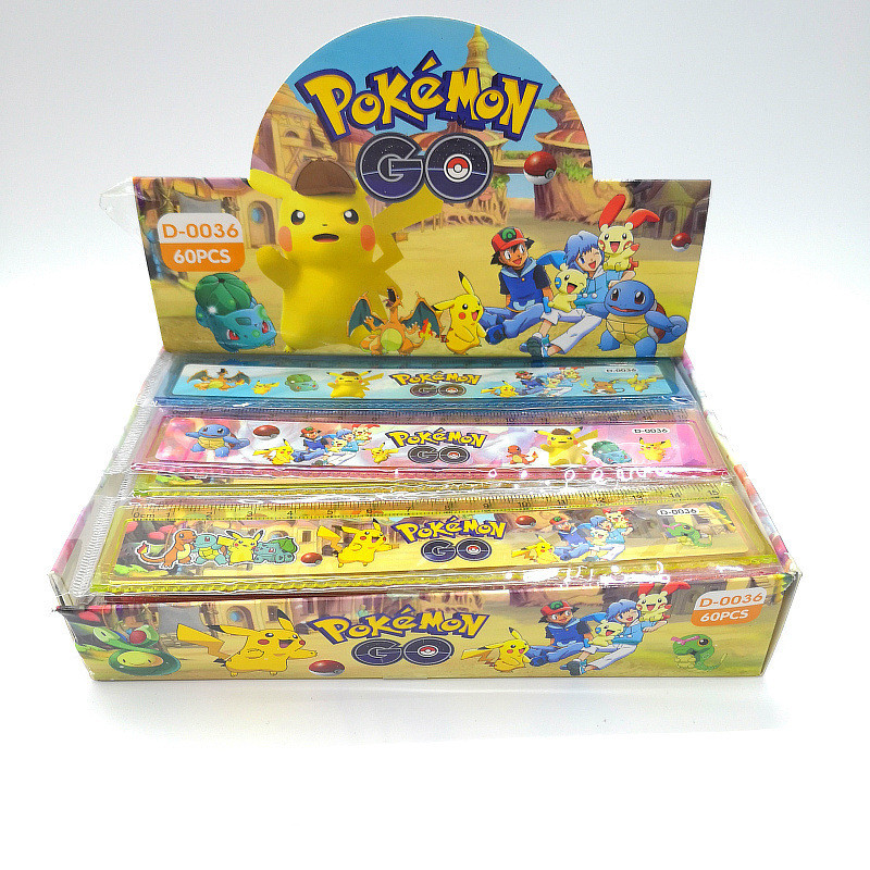 1PCS Cartoon Pokémon 15cm Ruler Cute Pikachu Multifunctional Drawing ...
