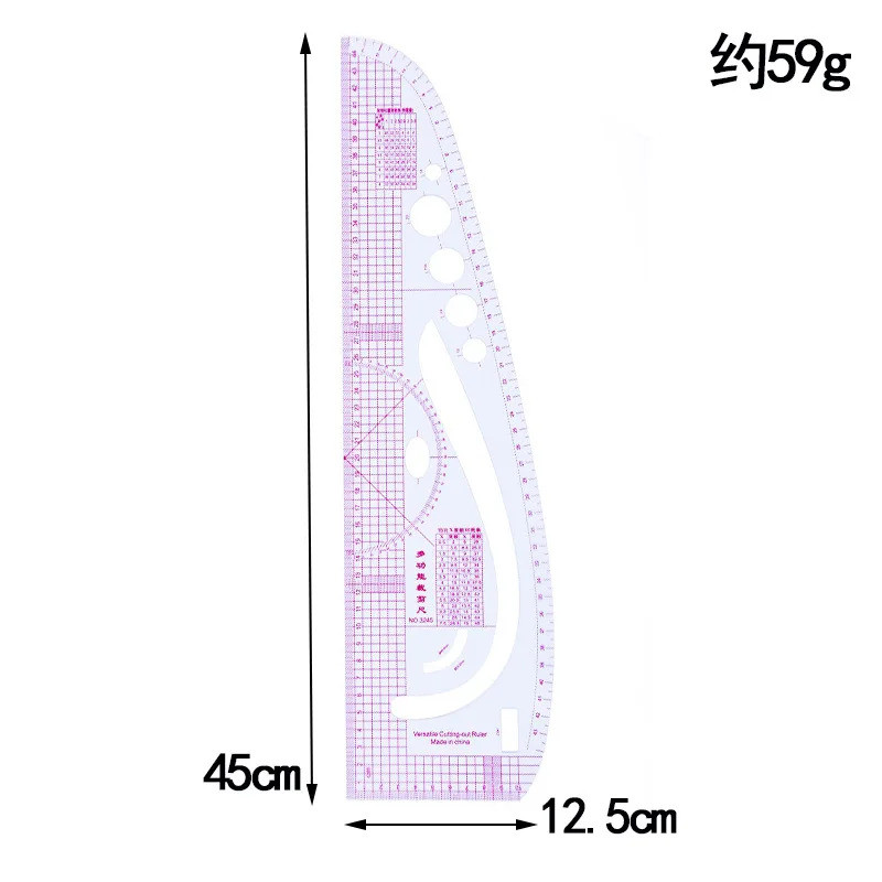 French Curve Rulers Multi-function Ruler Rulers for Fabric Cutting ...