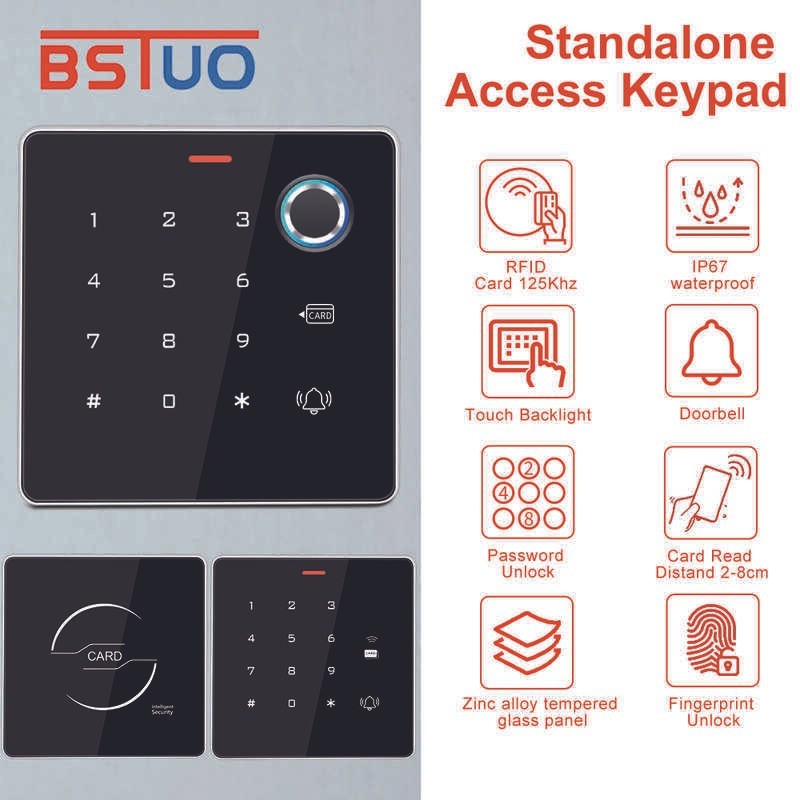 RFID Fingerprint Access Control Keypad Metal Independent Wiegand 125Khz ...