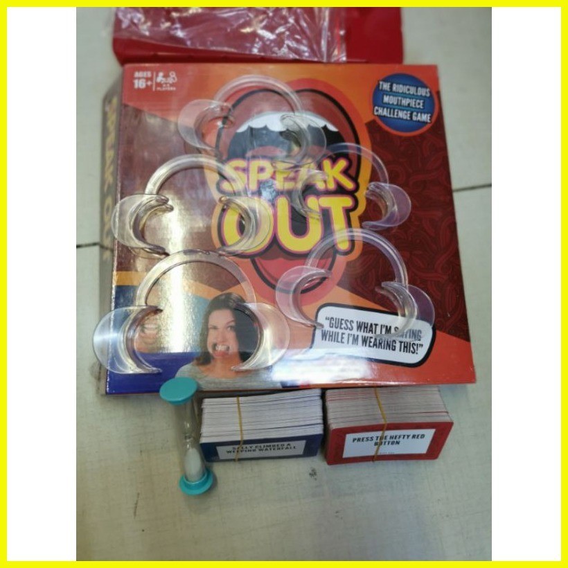 ๑ Speak Out Game Mouth Piece Game Famili Game Kids Toys Shopee