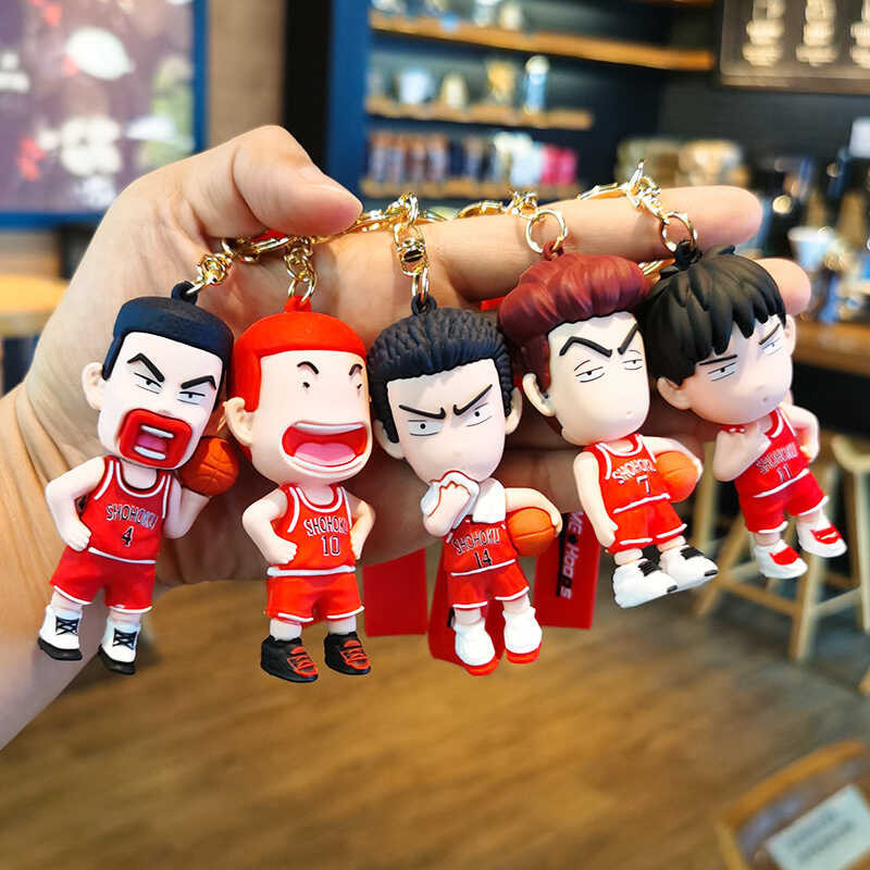 LY Anime Japanese SLAM - Keychain Sakuragi Hanamichi Rukawa Kaede ...