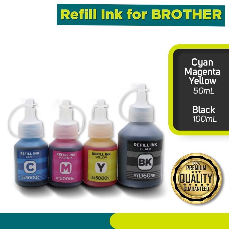 ๑ BROTHER Printer Refill Ink for T-Series T300 T310 T500W T510W T700 ...