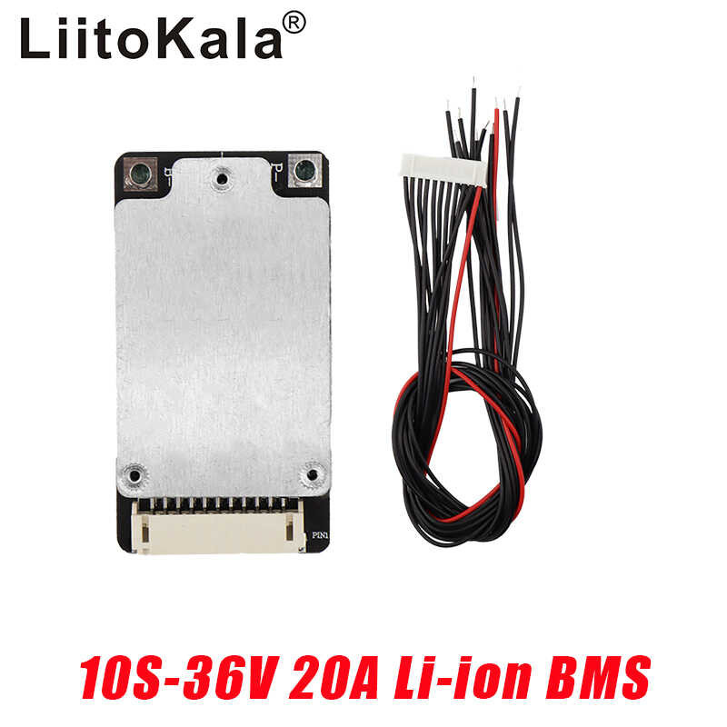 Violiica PCB 10S 36V 20A Batteriemanagementsystem mit Daly Balance Schutz, wasserdicht, staubdicht, stoßfest, BMS für Lithium-Akku-Pack