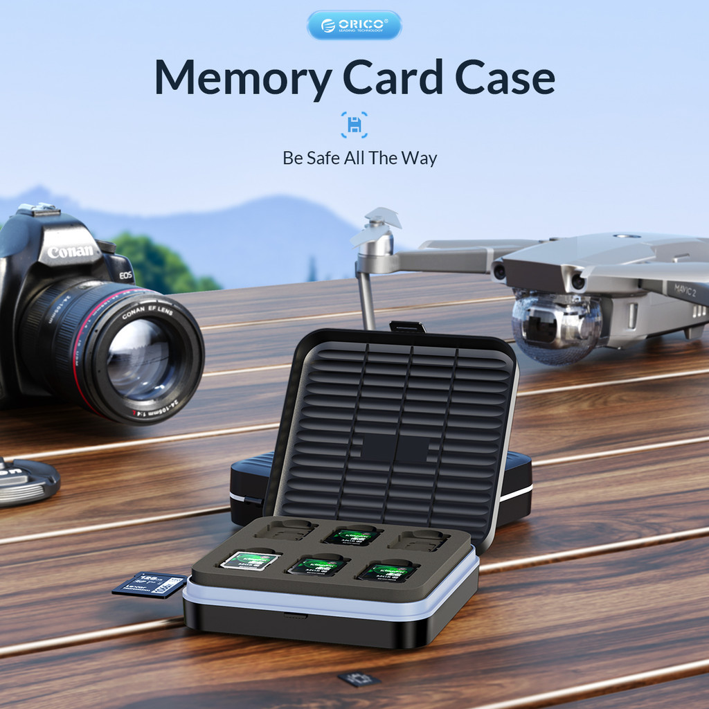 ORICO Micro SD Card Holder 16 Slots Memory Card Storage Case Protector ...