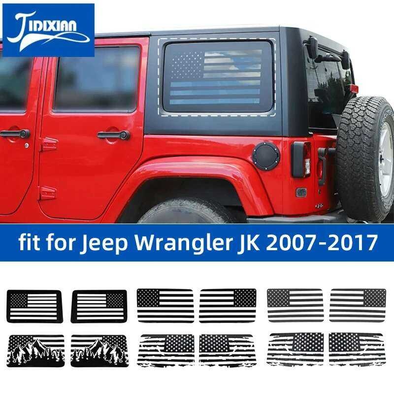JIDIXIAN Car Rear Window Decals Decoration Stickers Para Sa Jeep ...