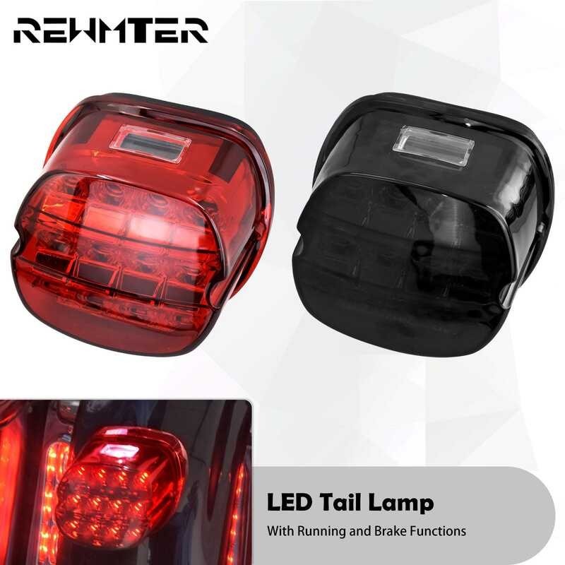 Brake Motorcycle/Red LED Tail Light License Plate Lamp Para Sa Harley ...