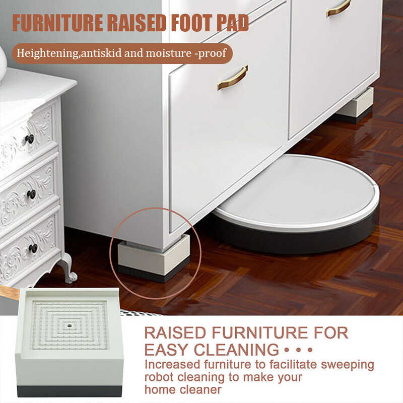 Bed Risers Furniture 3 Inch Heavy Duty Adjustable Couch Desk Leg Height