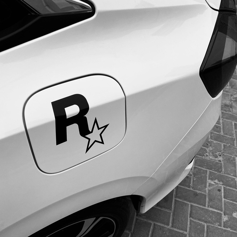 R Star Sticker JDM Modified Electric Game Peripheral GTA5 Speed Car ...