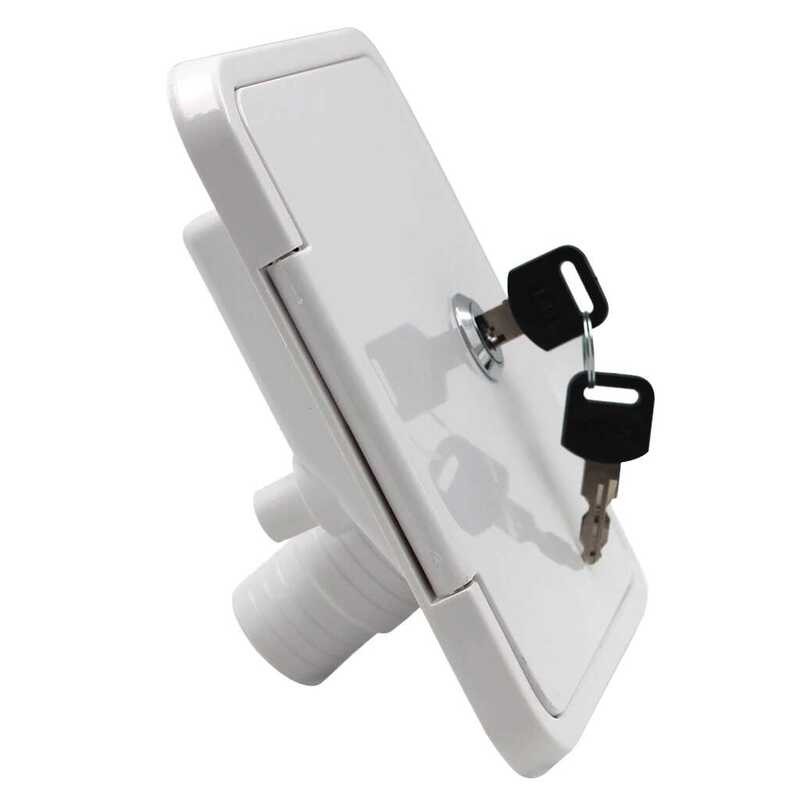 Tt White Gravity Plastic City Water Tank Inlet Camper RV Lock Door #1 ...