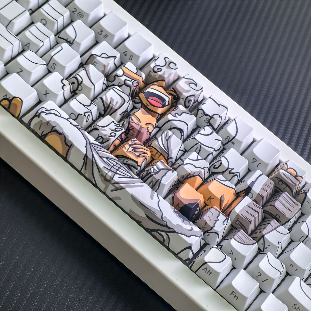 Luffy Keycap Cherry Profile 126 Keys PBT Dye Sublimation Letter Side ...