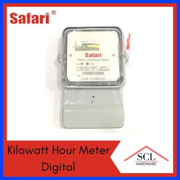 ∟ ♂ SAFARI Digital Electric Submeter Kilowatt hour meter Glass type ...