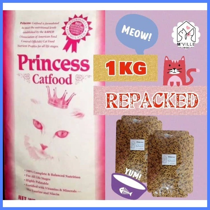 Princess Cat Food Dry Repacked 1KG All Life Stages (MVille) | Shopee ...