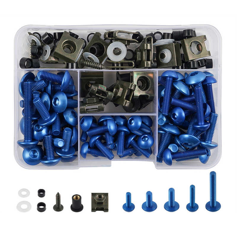 Fairing 177Pcs Motorcycle Bolts Screws Nut Complete Kit Para Sa YAMAHA ...