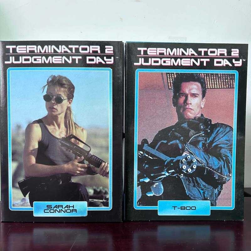 NECA Terminator 2 Judgment Day Sarah Connor T-800 Arnold Schwarzenegger ...