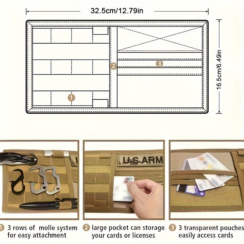 LUC Outdoor EDC tool kit multi-function car sun visor storage bag ...