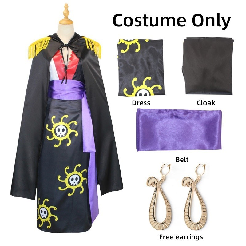 Boa Hancock Cheongsam Dress Halloween Cosplay Costume