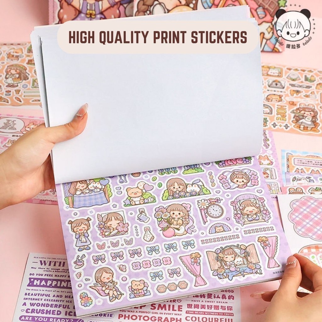 Telado Complete Sticker Book Cute Stickers Stationery Arts and Craft ...