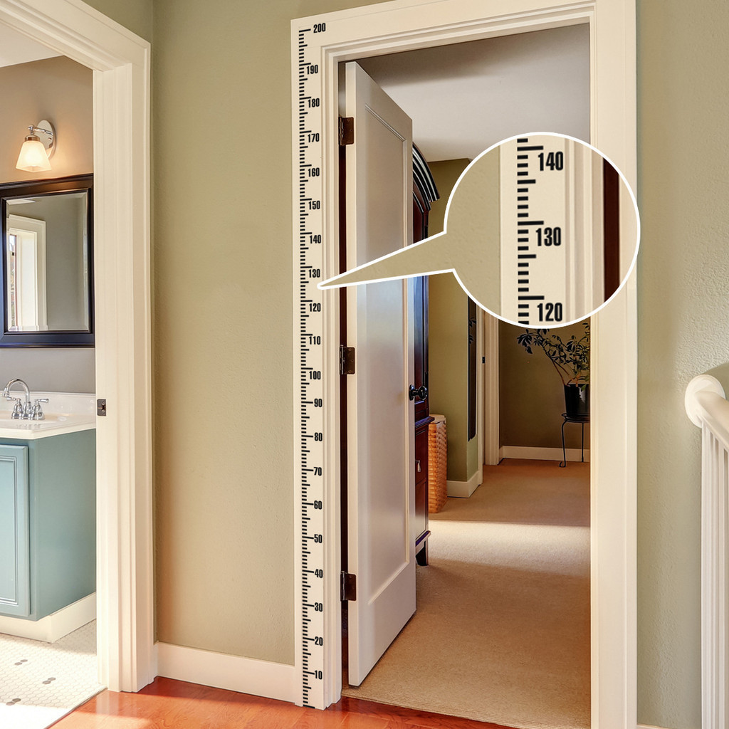 Simple Height Wall Stickers Measure The Height of Children with Height ...