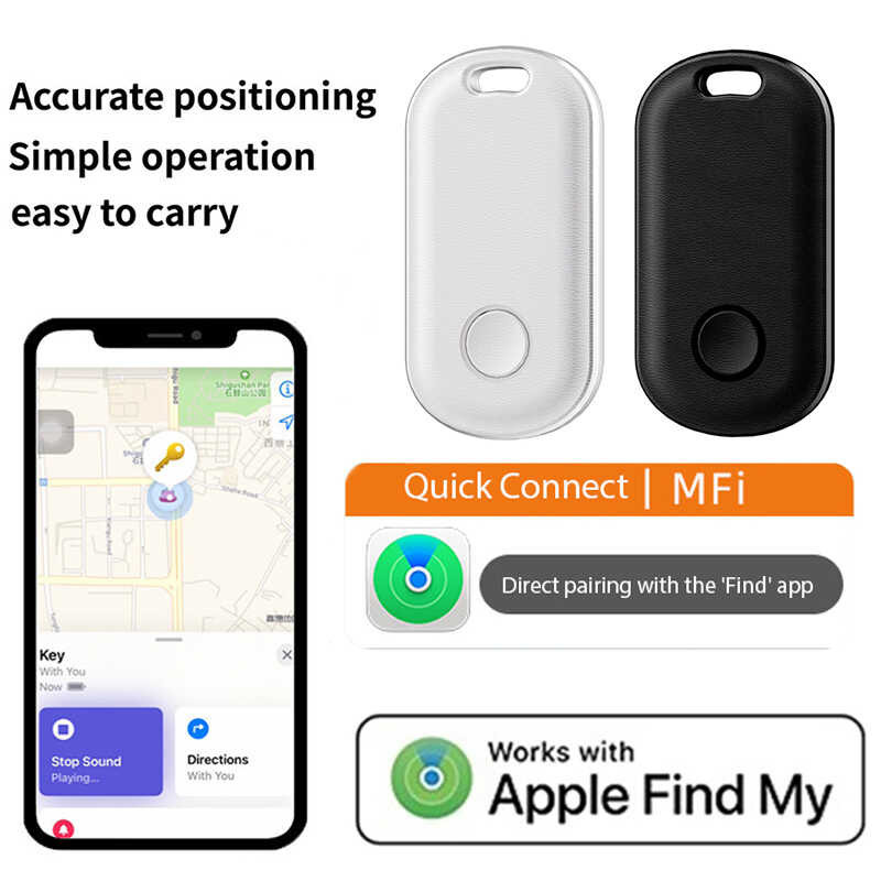 Smart Bluetooth GPS Tracker Work With Apple Find My APP Itag Anti Lost ...